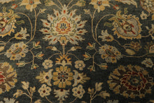 6x9 Green, Beige, Gold Color Hand Knotted Fine Oushak Wool Traditional Oriental Rug
