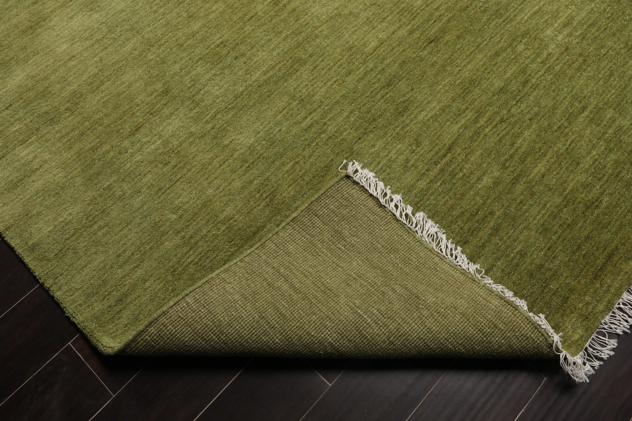 Green Rug Multi Shade Multi Sizes Green Hand Loomed 100% Wool Minimalist Modern Area Rug ...