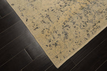 6x9 Beige, Gray, Color Hand Knotted Tibetan Bamboo Silk & Wool Transitional Oriental Rug