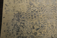 6x9 Beige, Gray, Color Hand Knotted Tibetan Bamboo Silk & Wool Transitional Oriental Rug