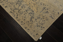 6x9 Beige, Gray, Color Hand Knotted Tibetan Bamboo Silk & Wool Transitional Oriental Rug