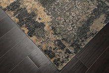 6x9 Gray, Taupe, Gold Color Hand Knotted Sherpa Bamboo Silk & Wool Modern Oriental Rug