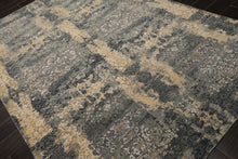 6x9 Gray, Taupe, Gold Color Hand Knotted Sherpa Bamboo Silk & Wool Modern Oriental Rug