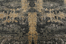 6x9 Gray, Taupe, Gold Color Hand Knotted Sherpa Bamboo Silk & Wool Modern Oriental Rug