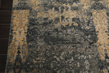 6x9 Gray, Taupe, Gold Color Hand Knotted Sherpa Bamboo Silk & Wool Modern Oriental Rug