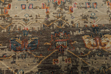 6x9 Beige, Brown, Gold Color Hand Knotted Oushak Wool Traditional Oriental Rug