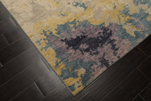 6x9 Beige, Turquoise, Rose Color Hand Knotted Oushak Wool Modern Oriental Rug