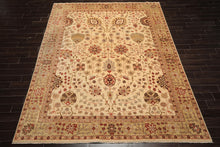 9x12 Beige, Sage, Rust Color Hand Knotted Chobi Peshawar Wool Traditional Oriental Rug