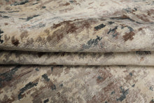 6x9 Beige, Taupe, Gray Color Hand Knotted Sherpa Bamboo Silk Modern Oriental Rug