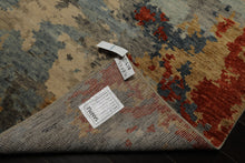 6x9 Beige, Aqua, Coral Color Hand Knotted Oushak Wool Modern Oriental Rug