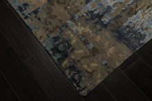 6x9 Gray, Blue, Brown Color Hand Knotted Sherpa Bamboo Silk & Wool Modern Oriental Rug