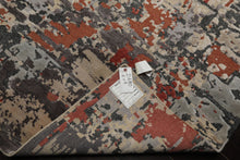 6x9 Beige, Rose, Charcoal Color Hand Knotted Sherpa Bamboo Silk & Wool Modern Oriental Rug