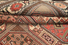 6x10 Blush, Rose, Ivory Color Hand Knotted Shirvan Wool Tribal Oriental Rug