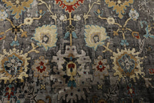 6x9 Taupe, Brown, Orange Color Hand Loomed Sherpa Bamboo Silk Traditional Oriental Rug