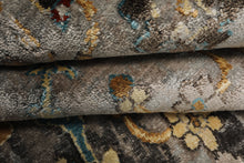6x9 Taupe, Brown, Orange Color Hand Loomed Sherpa Bamboo Silk Traditional Oriental Rug