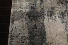 6x9 Beige, Taupe, Blue Color Hand Knotted Sherpa Bamboo Silk Modern Oriental Rug