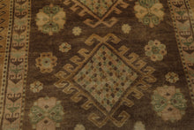 5x8 Brown, Beige, Tan Color Hand Knotted Oushak Wool Traditional Oriental Rug