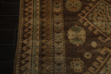 5x8 Brown, Beige, Tan Color Hand Knotted Oushak Wool Traditional Oriental Rug