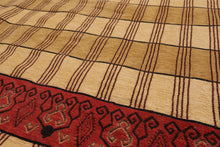 5' 7''x7' 10'' Hand Knotted Flatweave Kilim 100% Wool Traditional Oriental Area Rug Light Gold, Brown Color