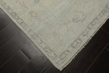 6x9 Seafoam, Taupe, Gray Color Hand Knotted Oushak Wool Transitional Oriental Rug