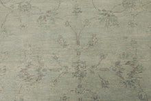6x9 Seafoam, Taupe, Gray Color Hand Knotted Oushak Wool Transitional Oriental Rug