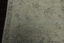 6x9 Seafoam, Taupe, Gray Color Hand Knotted Oushak Wool Transitional Oriental Rug