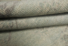 6x9 Seafoam, Taupe, Gray Color Hand Knotted Oushak Wool Transitional Oriental Rug