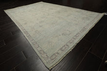 6x9 Seafoam, Taupe, Gray Color Hand Knotted Oushak Wool Transitional Oriental Rug