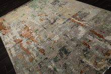 6x9 Gray, Taupe, Brown Color Hand Knotted Sherpa Wool Modern Oriental Rug
