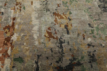 6x9 Gray, Taupe, Brown Color Hand Knotted Sherpa Wool Modern Oriental Rug