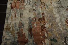 6x9 Gray, Taupe, Brown Color Hand Knotted Sherpa Wool Modern Oriental Rug