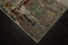 6x9 Gray, Taupe, Brown Color Hand Knotted Sherpa Wool Modern Oriental Rug
