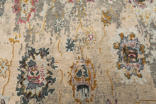 6x9 Taupe, Beige, Gray Color Hand Knotted Sherpa Wool & Bamboo Silk  Oriental Rug