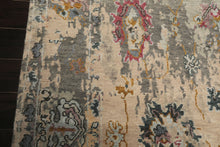 6x9 Taupe, Beige, Gray Color Hand Knotted Sherpa Wool & Bamboo Silk  Oriental Rug