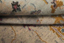 6x9 Taupe, Beige, Gray Color Hand Knotted Sherpa Wool & Bamboo Silk  Oriental Rug