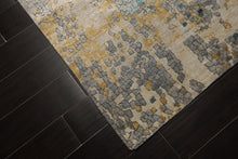 6x9 Taupe, Gray, Beige Color Hand Loomed Sherpa Wool & Bamboo Silk  Oriental Rug