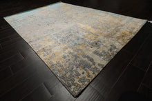 6x9 Taupe, Gray, Beige Color Hand Loomed Sherpa Wool & Bamboo Silk  Oriental Rug