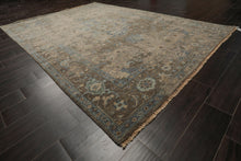 6x9 Brown, Beige, Teal Color Hand Knotted Oushak Wool Traditional Oriental Rug