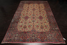 11'10''x15'10'' Palace Ivory, Blue Hand Knotted 100% Wool Traditional Antique Isfahan 300 KPSI Oriental Area Rug