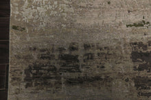 6x9 Beige, Taupe, Green Color Hand Knotted Sherpa Wool & Bamboo Silk Modern Oriental Rug