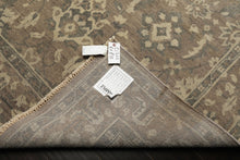 6x9 Taupe, Slate, Beige Color Hand Knotted Oushak Wool Traditional Oriental Rug