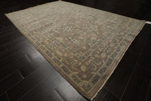 6x9 Taupe, Slate, Beige Color Hand Knotted Oushak Wool Traditional Oriental Rug