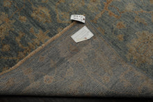6x9 Aqua, Beige, Tan Color Hand Knotted Oushak Wool Traditional Oriental Rug