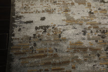6x9 Brown, Silver, Gold Color Hand Knotted Sherpa Wool & Bamboo Silk Modern Oriental Rug