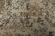 6x9 Beige, Brown, Charcoal Color Hand Knotted Sherpa Wool & Bamboo Silk Modern Oriental Rug