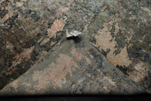 6x9 Beige, Teal, Rose Color Hand Knotted Sherpa Wool & Bamboo Silk Modern Oriental Rug