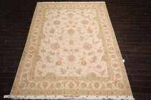8x10 Hand Knotted Wool and Silk Traditional 350 KPSI Oriental Area Rug Ivory, Mint Color
