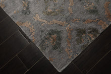 6x9 Silver, Gray, Tan Color Hand Knotted Tibetan Bamboo Silk Modern Oriental Rug