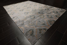 6x9 Silver, Gray, Tan Color Hand Knotted Tibetan Bamboo Silk Modern Oriental Rug