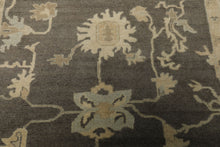 6x9 Taupe, Ivory, Gray Color Hand Knotted Oushak Wool Traditional Oriental Rug